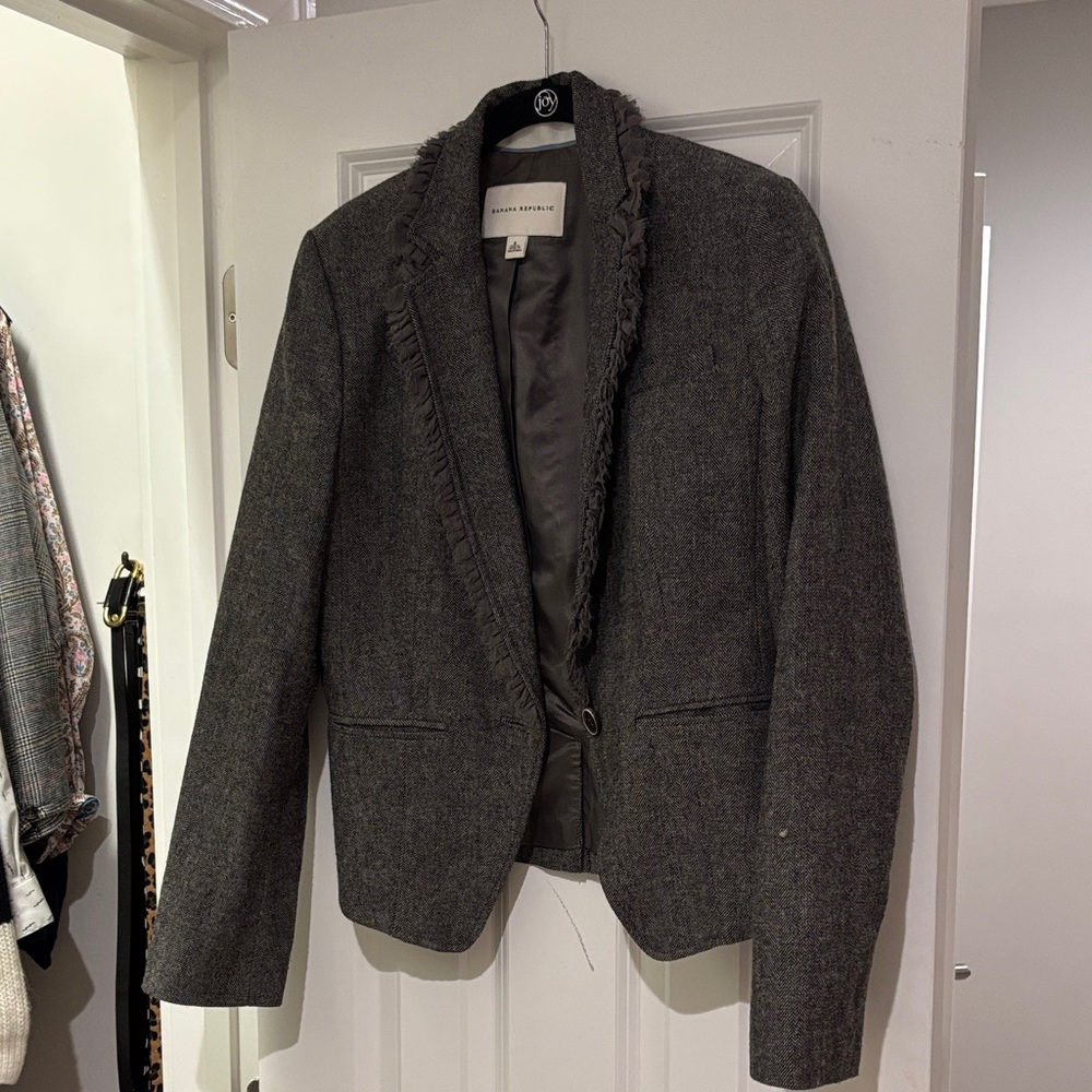 Banana Republic Classic Gray Blazer